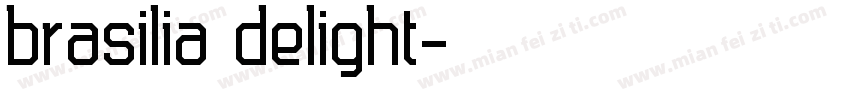 brasilia delight字体转换